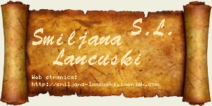 Smiljana Lančuški vizit kartica